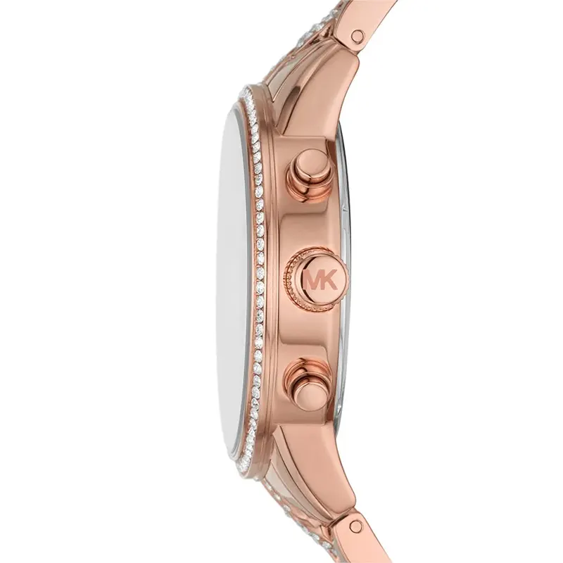 Michael Kors Ritz Chronograph Rose Gold-tone Ladies Watch- MK7223